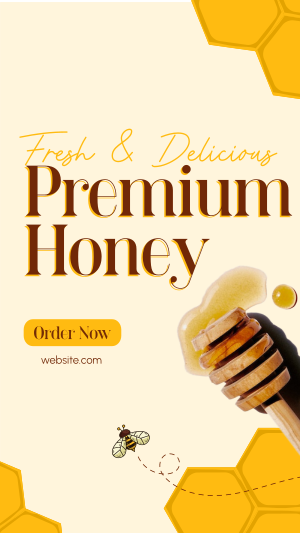 Premium Fresh Honey Instagram story Image Preview