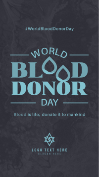 World Blood Donor Badge TikTok Video Design