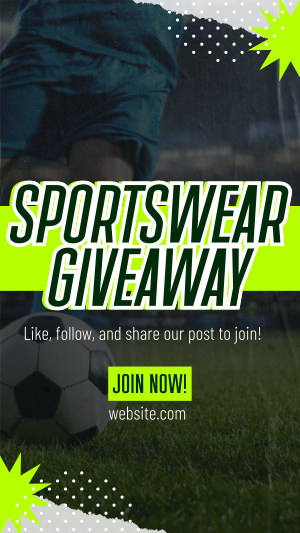 Sportswear Giveaway Facebook story Image Preview