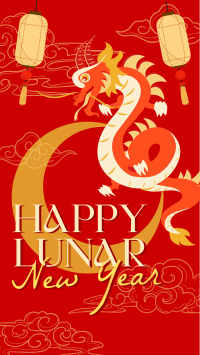 Lunar New Year Dragon TikTok video Image Preview