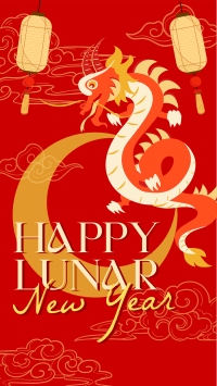 Lunar New Year Dragon TikTok Video Image Preview