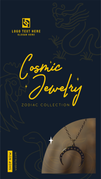 Cosmic Zodiac Jewelry  Facebook Story Design