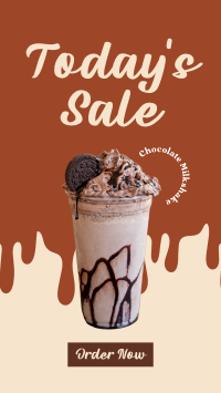 Enjoy a Choco Shake! Instagram Story Design