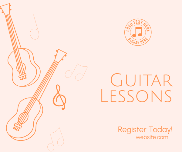 Guitar Lesson Registration Facebook Post Design Image Preview