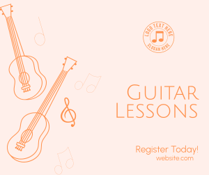Guitar Lesson Registration Facebook post Image Preview