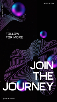 Follow Futuristic Journey Facebook Story Design