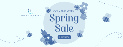 Spring Bee Sale Facebook cover Image Preview