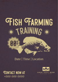 Fish Farming Training Poster Design