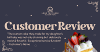 Birthday Cake Review Facebook Ad Design