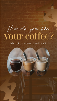 Coffee Flavors Facebook Story Design