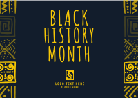 Celebrating Black History Postcard Image Preview