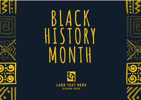 Celebrating Black History Postcard Design