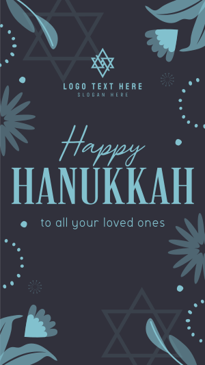 Elegant Hanukkah Night Instagram story Image Preview