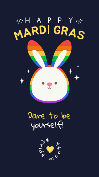 Rainbow Bunny Instagram Story Design
