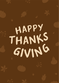 Happy Thanksgiving Poster Image Preview