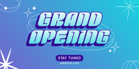 Y2K Grand Opening Twitter Post Design