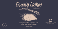 Beauty Lashes Twitter Post Design