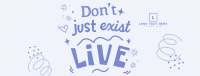 Live Positive Quote Facebook cover Image Preview