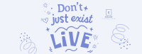 Live Positive Quote Facebook Cover Design