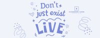 Live Positive Quote Facebook Cover Image Preview