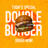 Double Burger Instagram post Image Preview