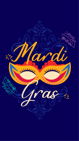 Decorative Mardi Gras Instagram story Image Preview