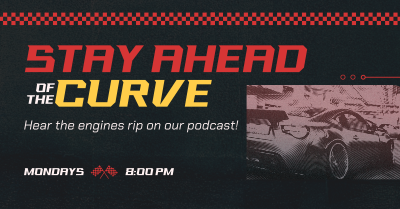 Race Car Podcast Facebook ad Image Preview