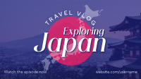Japan Vlog Facebook Event Cover Design