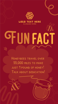 Honey Bees Fact Instagram Story Design