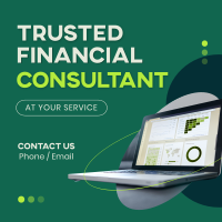 Financial Consultant Service Instagram Post Design