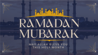 Mosque Silhouette Ramadan Facebook event cover Image Preview