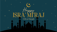 Isra' Mi'raj Spiritual Night Facebook Event Cover Design