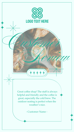 Testimonials Coffee Review Instagram story Image Preview