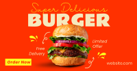 The Burger Delight Facebook Ad Design