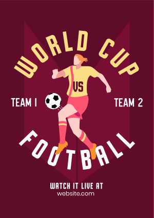 Football World Cup Tournament Flyer Image Preview
