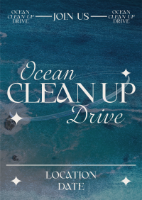 Y2K Ocean Clean Up Poster Design