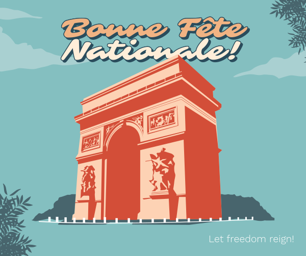 Arc de Triomphe Facebook Post Design Image Preview