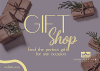 Elegant Gift Shop Postcard Image Preview