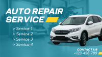 Auto Repair Service Facebook Event Cover Design
