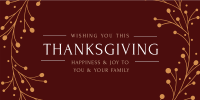 Thanksgiving Greeting Twitter Post Image Preview