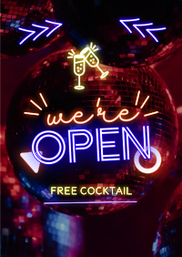 Bar is Open Flyer Design