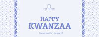 Kwanzaa Cultural Pattern Facebook Cover Design