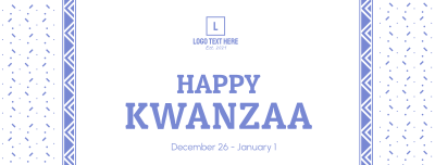 Kwanzaa Cultural Pattern Facebook cover Image Preview