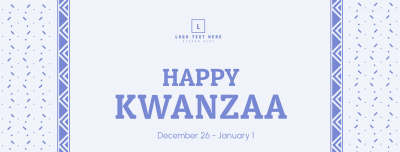 Kwanzaa Cultural Pattern Facebook cover Image Preview