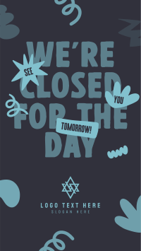 We're Closed Today YouTube short Image Preview