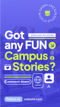 Student Campus Stories TikTok Video Image Preview