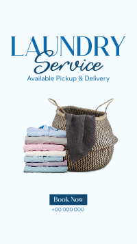 Laundry Delivery Services YouTube Short Design