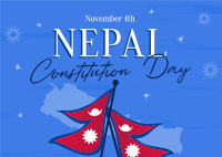 Nepal Constitution Day Postcard Image Preview