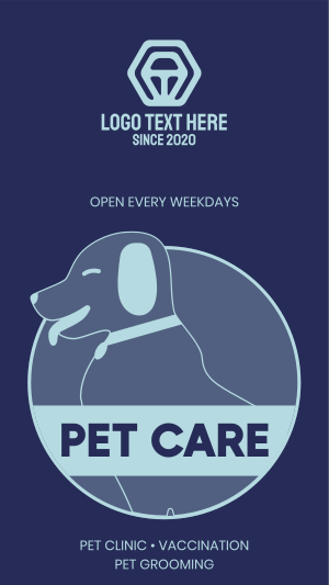 Pet Care Services Instagram story