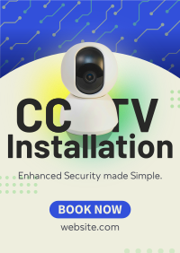 CCTV Installation Service Poster Design